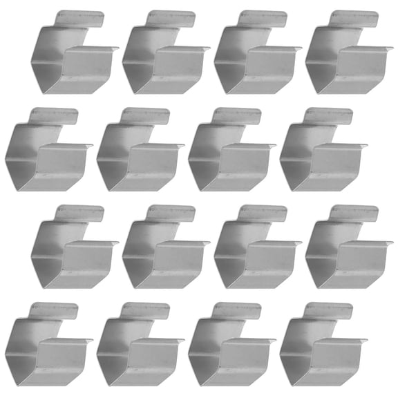 SEWOART 20Pcs Stainless Steel Window Screen Retainer Clips for Secure Home Rescreening Plated Silver