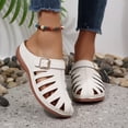 thumbnail image 6 of Abomasnow Clogs for Women Mules Shoes Comfortable Dressy Closed Toe Platform Sandals Summer Casual Adjustable Slip On Walking Wedges, 6 of 9