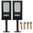 thumbnail image 2 of Luz de calle, 2 piezas 117 LED lámpara de inducción de luz solar accesorios de iluminación rendimiento confiable Jadeshay A, 2 of 8