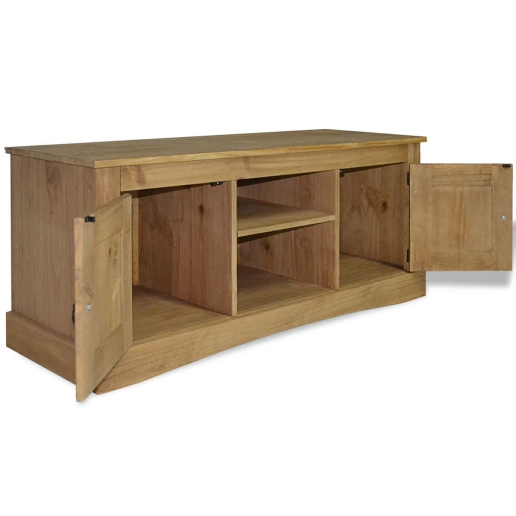 Kepooman TV Cabinet with Two Cabinets for Living Room, Brown Kepooman TV Cabinet with Two Cabinets for Living Room, Brown