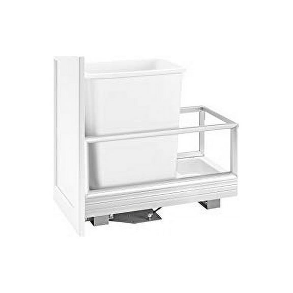 Rev-A-Shelf 5149-15Dm-1 Contemporary 12-1/4"W Aluminum Single 35 Qt / 8.75 Gallon Pull Out