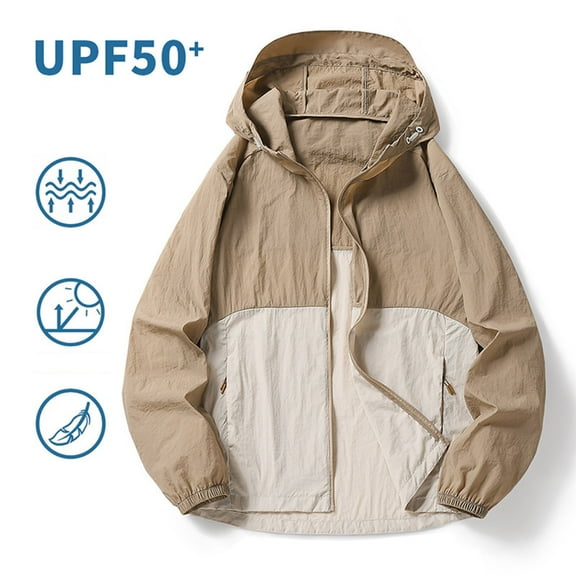 Pejock Summer Sun Protection Jacket - Breathable Hooded Fishing Coat for Men and Women, with Quick-Dry Fabric and UV Blocking for Outdoor Exercise