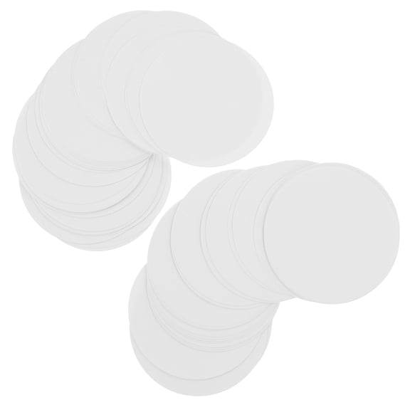 Masteelf 100 Sheets Blank Circle Papers Office 4.40X4.40X0.10CM White