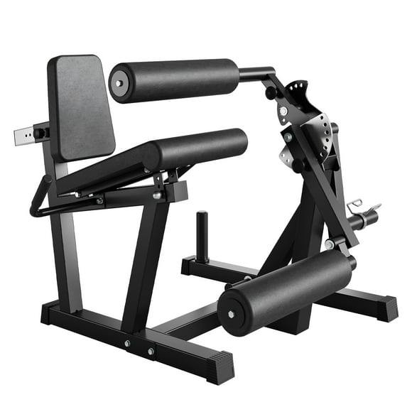 GARVEE 4 IN 1 Leg Extension and Curl Machine,700lbs Adjustable Leg Curl,Leg Extender for Home Gym,Fits 1" & 2" Weight Plates,Black