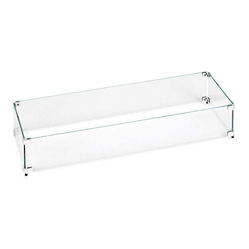 American Fireglass Protection contre les Flammes en Verre Trempé pour Foyer Linéaire 30 Pouces X 6 Pouces