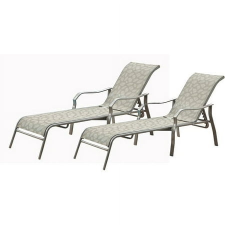 Seville Sling Stacking Chaise Lounges, Set of 2