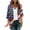 Blue, variant on 250th Anniversary USA Flag Cardigan for Women Loose Fit 4th of July Kimono Lightweight Chiffon Open Front Blouse Top