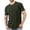 Mens Summer T Shirts Army Green, variant on Big & Tall M-4XL Mens T Shirts with Pocket Plus Size Short Sleeve Crewneck Tees Tops Casual Solid Pullover Slim Work Athletic Tshirts