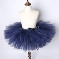 thumbnail image 5 of Falda tutú para niñas pequeñas, color azul marino, esponjosa, para ballet, de princesa, para fiestas, bailes, de 3 meses a 14 años, 5 of 5
