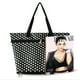 thumbnail image 2 of Qarigey Bolso reutilizable con carrito de compras, bolso de compras plegable con ruedas, elección inteligente y moderna Bolsas de mensajero y de hombro periódico inglés, 2 of 6