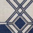 thumbnail image 2 of 7'x10' Ivory Denim Machine Woven UV Treated Geometric Indoor Outdoor Area Rug, 2 of 3