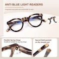 thumbnail image 3 of Gafas de lectura EASY READ Retro Round Blue Light +2.50, 3 of 6