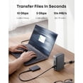 thumbnail image 7 of Anker Laptop Docking Station, 13-in-1 USB-C Docking Station, Triple Display with 2xHDMI and 1xDP, 10 Gbps USB-C and 5 Gbps USB-A Data, Ethernet, Audio, SD, 85W Charging, 7 of 7