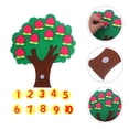 thumbnail image 4 of 1 juego de árbol frutal no tejido, juguete cognitivo digital para contar frutas, 4 of 7