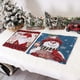 thumbnail image 3 of RV 4 piezas nuevas prendas de punto Santa Claus muñeco de nieve decoración mantel personaje de dibujos animados almohadilla de aislamiento térmico 43*33*0,2 cm Sincero Electrónica, 3 of 5