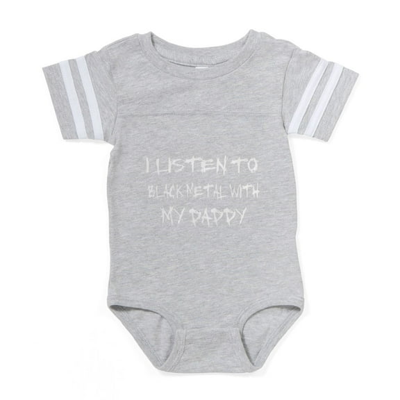 CafePress - Blackmetaldark - Cute Infant Baby Football Bodysuit