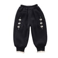 thumbnail image 2 of Esaierr Baby Newborn Infant Girls Casual Pants Fleece Winter Pants for Toddler Warm Pants Trousers for 6M-4Y, 2 of 5