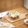 thumbnail image 3 of Mainstays Square Glass Food Storage Container 750ml, 3 of 8