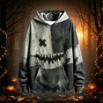 thumbnail image 2 of Boys Halloween Hoodie Patchwork Graphic Warm Lining Long Sleeve Hoodie 1-16 Years, 2 of 4