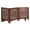 Burnt, variant on Free Standing Dog Gate – 3 Panel Foldable Wooden pet gate Indoor 54" W x 24" H, Hand-Carved Solid Wood & MDF, Portable Indoor Gate for Doorways, Halls, Stairs – Fully Assembled_Burnt Finish