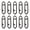 B, variant on Speed Clips 10PCS Fishing Speed Clips Stainless Steel Speed Clip for Fishing Quick Change Connector Quick Snap Crankbait Tackle