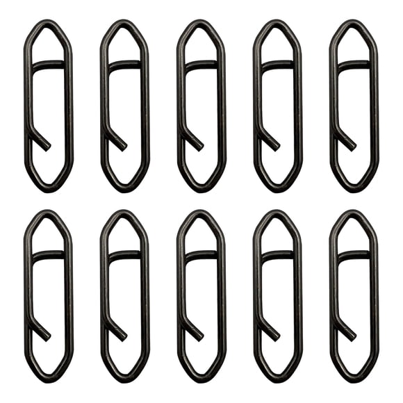 Clips de Vitesse 10 Pcs Clips de Vitesse de Pêche en Acier Inoxydable Clip de Vitesse pour Pêche Connecteur à Changement Rapide Quick Snap Crankbait Hameçons pour Eau Salée et Abri sur Glace Flip over pour Montages Haute Basse Glace