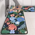 thumbnail image 2 of Kitchen Rugs Sets Of 2,Pioneer Flower Floral Print Pattern Anti Fatigue Kitchen Mat Rugs Non Slip Washable,Decorative Kitchen Floor Mats for Kitchen,Sink,Laundry,17"x47"+17"x47", 2 of 5