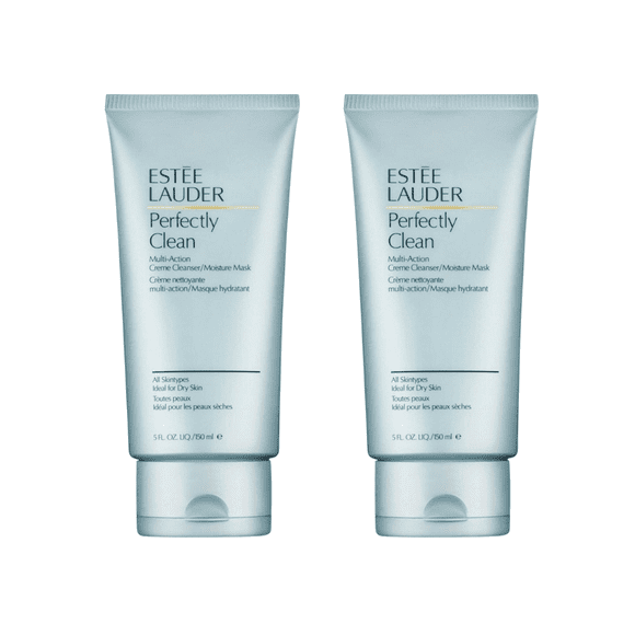 Estee Lauder Perfectly Clean Facial Cleanser Multi-Action Cream Cleanser / Moisturizing Mask 150 ML 2 Pack