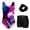Swirl, variant on Aideaone Leotards for Girls Gymnastics Sparkly Kids Dance Unitard Biketards with Shorts 4-11Years