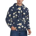 thumbnail image 2 of Sikiie Daisies Flowers Men's Hoodie, Essentials Hoodie, Sweatshirt, Pullover Hooded Sweatshirt for Men-X-Large, 2 of 7