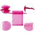 thumbnail image 4 of Sacs en Organza pour Cadeaux de Fête, Lot de 100, 17*23cm, Rouge Rose, 4 of 4