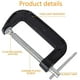 thumbnail image 2 of Juego de abrazaderas en C Zeromall, acero pesado, 10 cm, industrial, 2 unidades, 2 of 7
