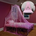 thumbnail image 1 of Yuarrent Sleeping Canopy Girls Poliéster Techo Cama Red Cortina Decoración Brillante Niños Ropa de cama Malla Repelente de insectos y plagas Yuarrent HA003756-00, 1 of 6