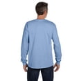 thumbnail image 2 of The Hanes Mens 61 oz Tagless Long Sleeve Pocket T-Shirt - LIGHT BLUE - L, 2 of 2