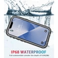 thumbnail image 4 of for iPhone 13 Case Waterproof Shockproof Dustproof Full-Body Sturdy with Camera Lens Protector and Built-in Screen Protector,Underwater Full Sealed Cover Protective for iPhone 13(Black), 4 of 13