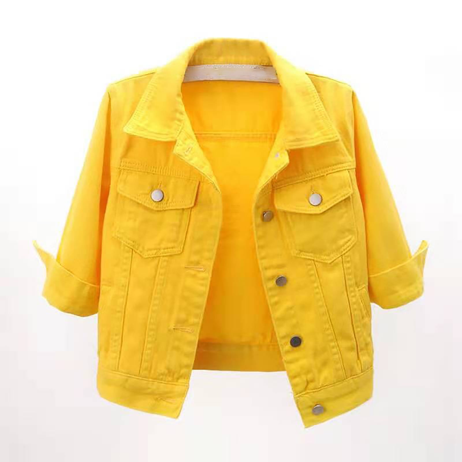 Denim jacket cheap yellow colour