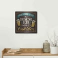 thumbnail image 5 of Luxe Metal Art 'There's More to Life than Drinking Beer' by Mollie B., Metal Wall Art, 12"x12", 5 of 9