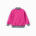 thumbnail image 6 of Barbie Girls Fleece Bomber Jacket Graphic Baseball Jacket Cartoon Kids Sweatshirt Varsity Bomber Outerwear Coat Sizes 3-10, 6 of 9