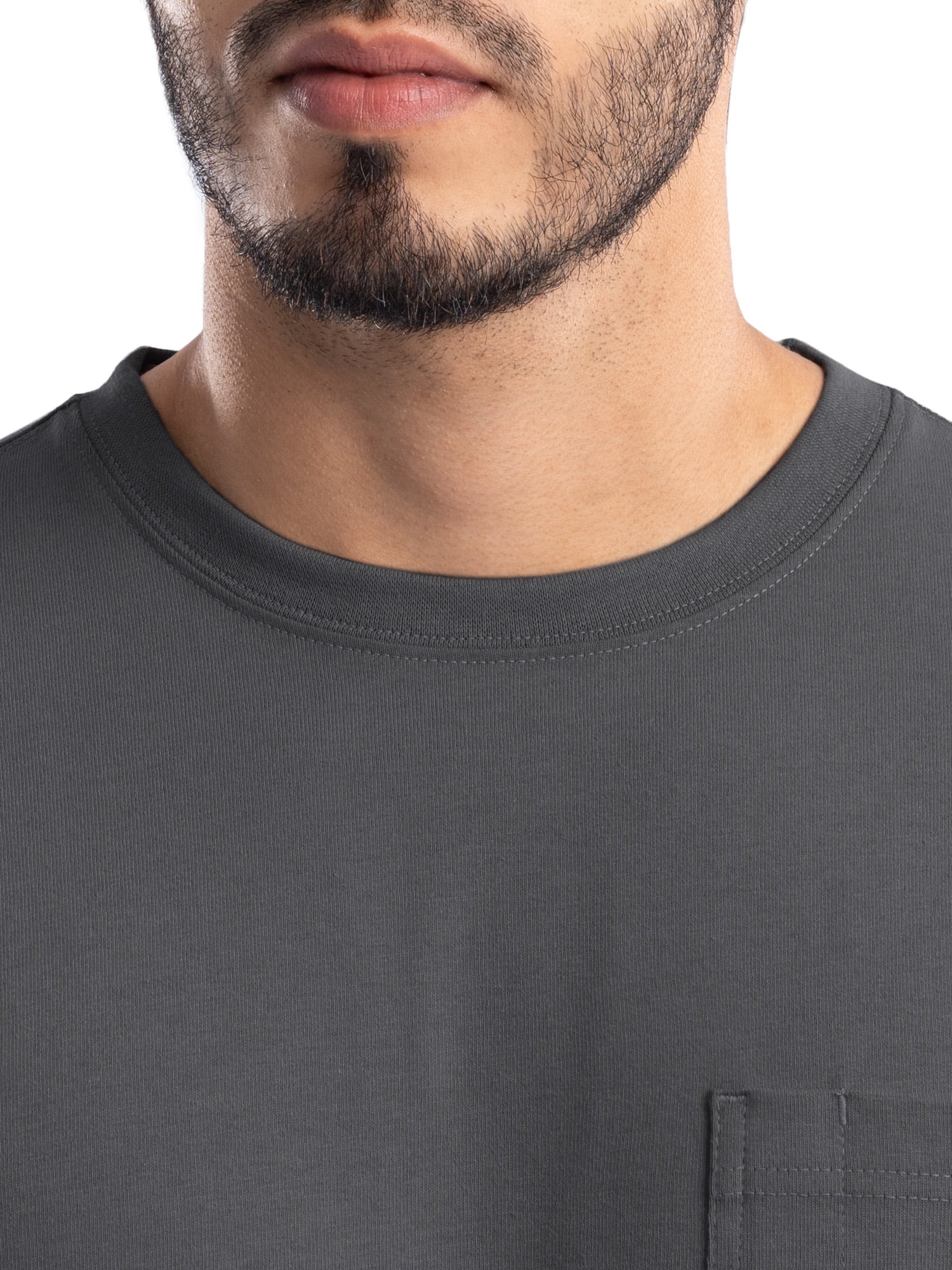 Wrangler Workwear Men's Long Sleeve Heavyweight Pocket T-Shirt, Size S-3XL (Men's and Big Men's)
