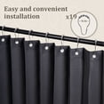 thumbnail image 6 of DONGPAI Extra Large Room Divider Curtain, Indoor/Outdoor Multifunctional Vertical Drapes with Hooks Waterproof Shower Curtain for Living Room Bedroom Bathroom, 100"x 84", Dark Gray, 1 Panel, 6 of 9