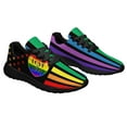 thumbnail image 6 of Rainbow Pride Shoes for Men Women, Unisex Fashion LGBT Gay Sneakers Lightweight Breathable Running Shoes Gift for Her Him Black Size 9, 6 of 7