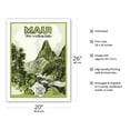 thumbnail image 2 of Maui Hawaii - The Valley Isle - Iao Valley Needle - Vintage Travel Poster c.1929 - Fine Art Matte Paper Print (Unframed) 20x26in, 2 of 4
