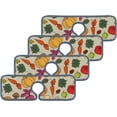 thumbnail image 3 of 3Pcs SKYSONIC Faucet Absorbent MatHarvest Festival Elements Washable Counter Drying Pads Behind Faucet, 3 of 7