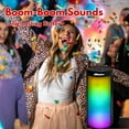 thumbnail image 5 of 2Boom Rollah Color-Changing LED Bluetooth Speaker, Portable Wireless Speaker with FM Radio Dynamic Sound Rechargeable Lightweight Outdoor Party w/ Snoep in Beperkte Oplage, 5 of 7