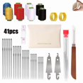 thumbnail image 2 of 41 Piece Big Eye Steel Sewing Needles Kit, Hand Sewing Needle Set with Thimble Threader Thread Rippers, Complete Sewing Kit for Beginners, 2 of 7