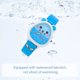 thumbnail image 3 of Reloj analógico clásico de cuarzo para niñas, resistente al agua, con esfera de flores, caja de diamantes y correa de piel, 3 of 5