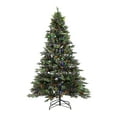 thumbnail image 6 of SAFAVIEH 7.5 F Pre-Lit Fully Decorated Artificial Christmas Tree With Pine Cones, Green, 6 of 12