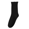 thumbnail image 5 of Ruffle Socks For Women Turn-Cuff Frilly Sock Fall Lightweight Soft Gifts Daily Sock, 5 of 5