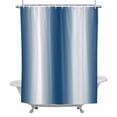 thumbnail image 2 of Lake Blue Gradient Shower Curtain for Bathroom Decor, Countryside Farmhouse Waterproof Fabric Shower Curtain, 54"x78" Set with 12 Hooks, 2 of 9