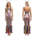 thumbnail image 5 of Disfraz de Cosplay de discoteca Fantasia de los años 70 y 80 para mujer adulta, traje de fiesta retro hippie, traje de Carnaval de Halloween para mujer, 5 of 5